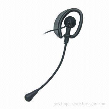 Two-way Radio Headset with 15mm Speaker Driver Unit and 2.5mm Stereo Plug